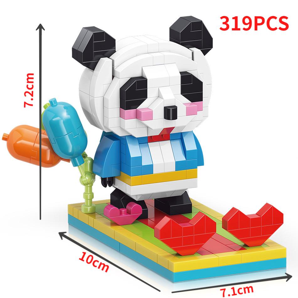 Panda Держатель для мобильного телефона Конструктор Игрушки для маленьких мальчиков и девочек Алмазные блоки Креативные конструкторы Игрушки Взрослые Подарок
