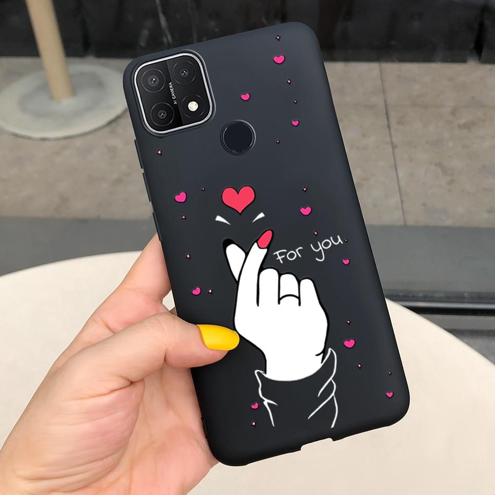 For OPPO A15s Case Black Cool Soft TPU Funda Phone Case For OPPO A15 CPH2185 Cover Silicone Back Cover For OPPOA15s CPH2179 Capa