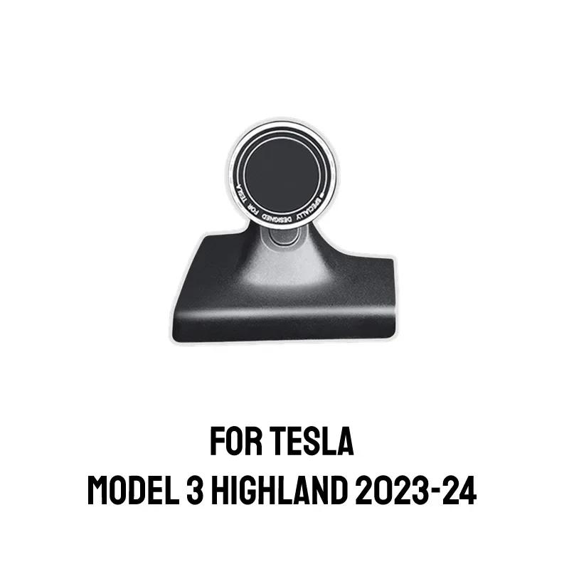 Автомобильный держатель для телефона для Tesla Model 3 Highland 2025 2025, вращающийся на 360°, магнитный автомобильный держатель для телефона для GPS-навигации, поддерживает MagSafe