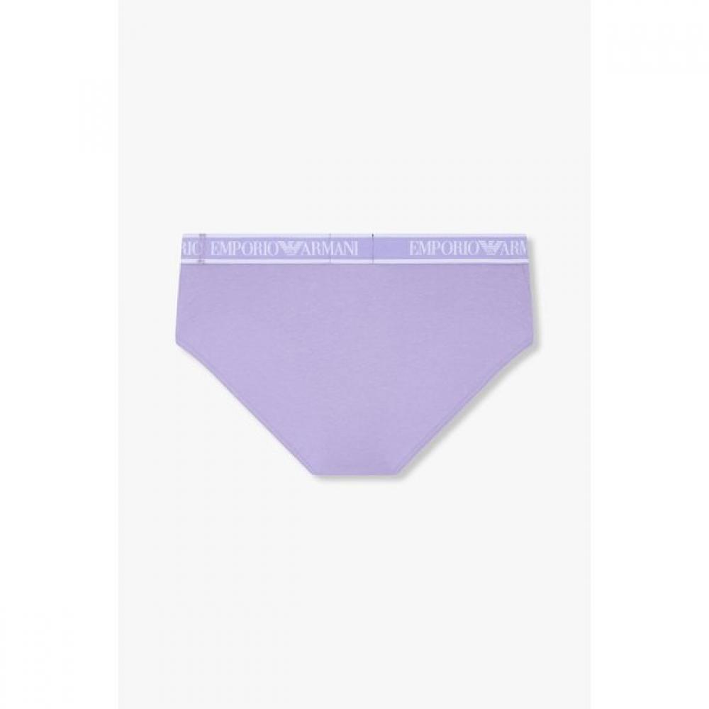 Emporio Armani Мужские хлопковые трусы-брифы с логотипом на резинке, 2 шт. 08151 11301 11302