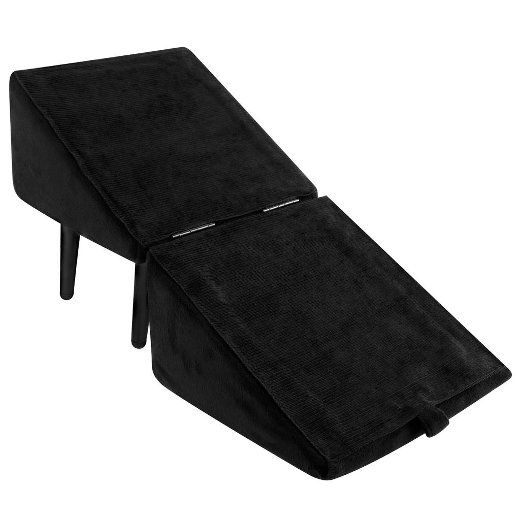 Folding Split Dog Stairs Ottoman Pet Staircase Ladder Anti-slip for Climb Bed Sofa Multifunctional Cotton Linen Stool Dog Step