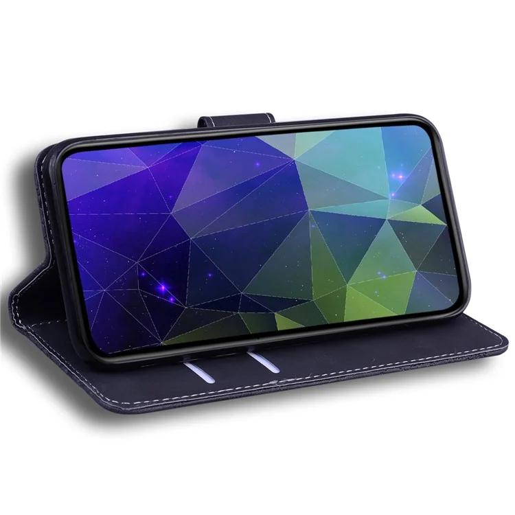 Для Honor 70 5G PU кожаный раскладной чехол для телефона однотонный чехол-книжка-подставка кошелек