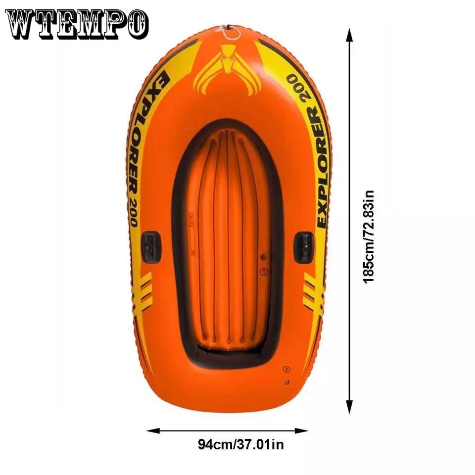 Лодка для приключений на 2 человека, надувная лодка, каяк, лодка для ручной гребли, рафтинга