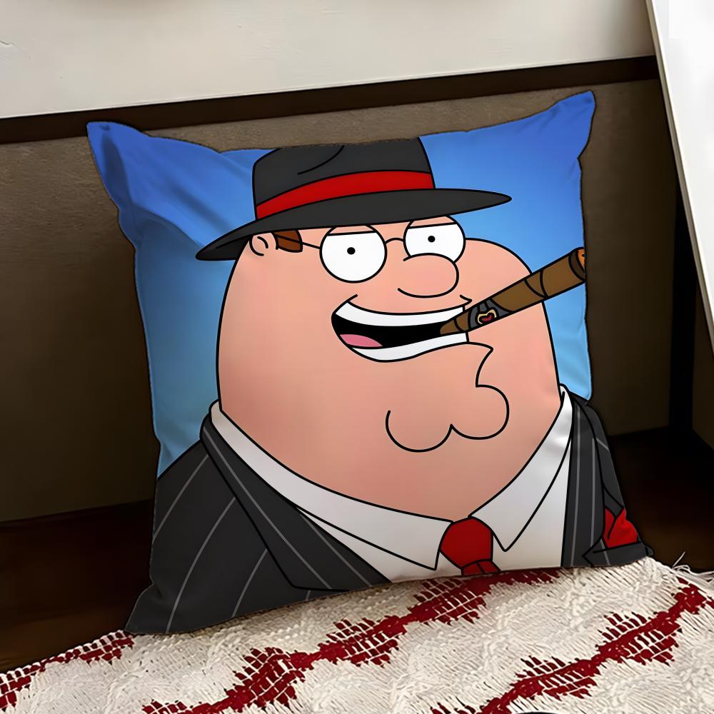 Hot Anime FFamily GuyS Cushion Cover Reversible Soft Durable Pillow Cover Home Car MultiScene Use for Daily Comfort