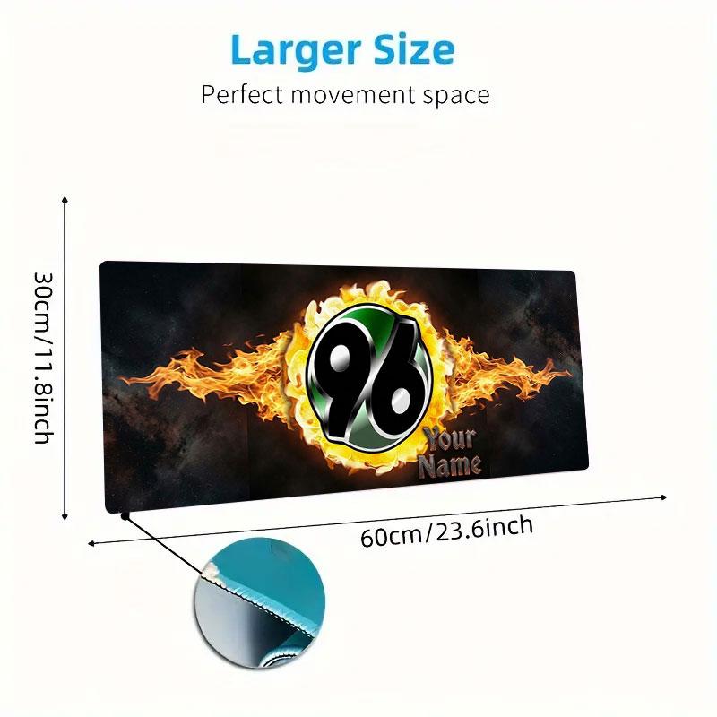 Hannover 96 Custom Name Large Size Mouse Pad Large Gaming Table Cushion Non-slip Laptop Tablet Big Mousepad XXL Mat Mini PC Playmat With Lock edge