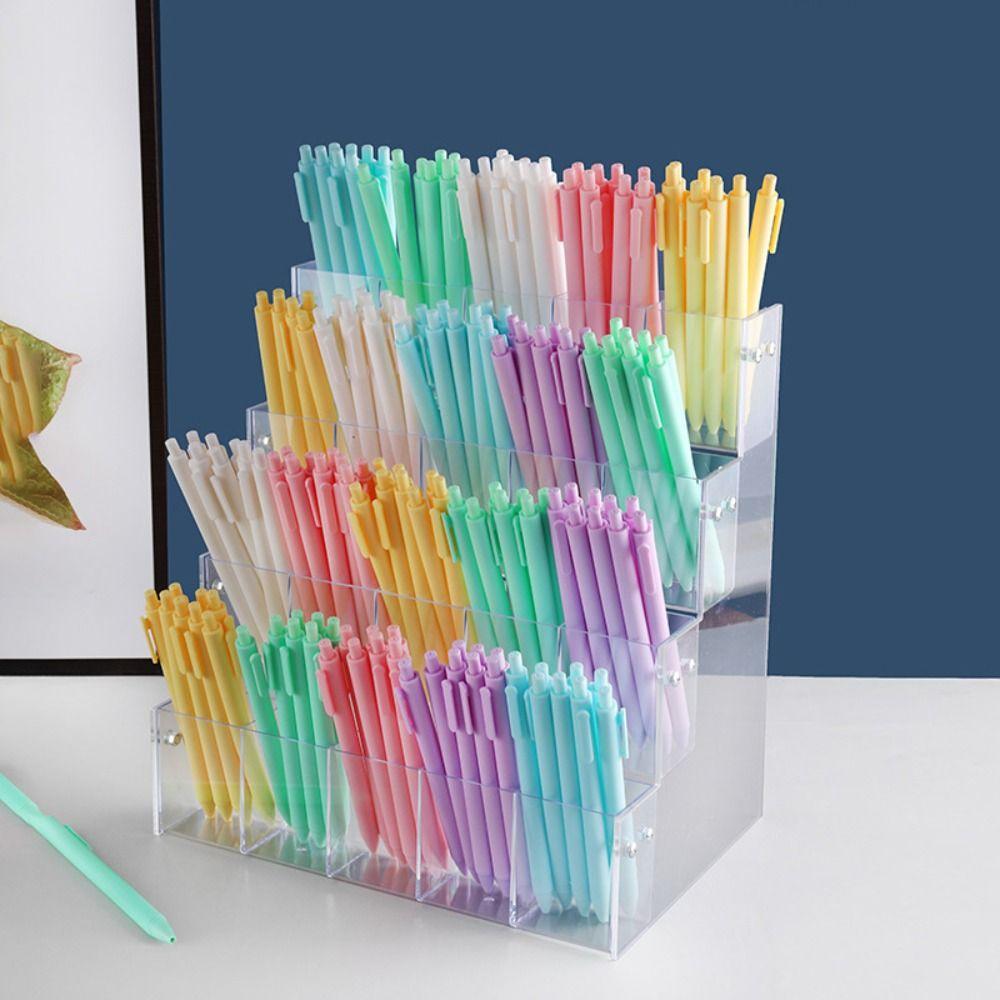 Transparent Mark Pen Holder 2/3/4/5/6 Layer Brush Storage Rack Stationery Shop