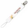Planetee Attache Tétine Pour Prénom VALENTIN Bébé D'amour Abeille Garçon | Attache Sucette Cadeau Naissance