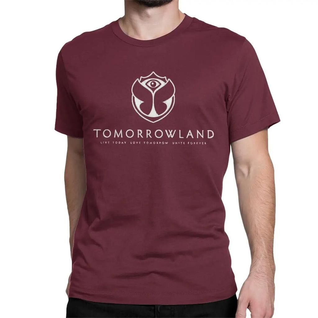 Vintage Tomorrowlands T-Shirt Unisex Women 100% Cotton T Shirts Belgian Electronic Dance Short Sleeve Tee Shirt Big Size Clothes