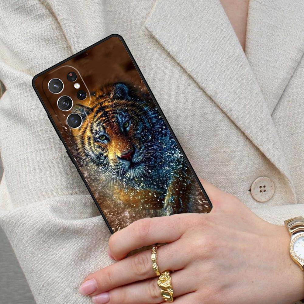 Чехол для телефона с тигром для Samsung Galaxy S26 Ultra S25 S24 S23 S22 S21 S20 Note10