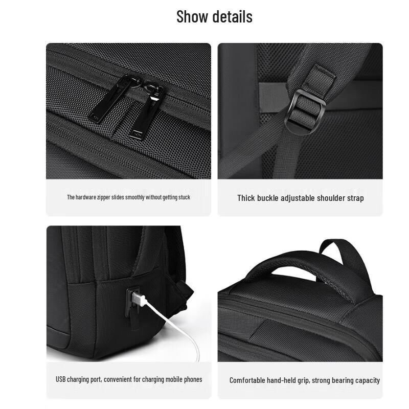 Мужской 17-дюймовый бизнес-рюкзак для ноутбука