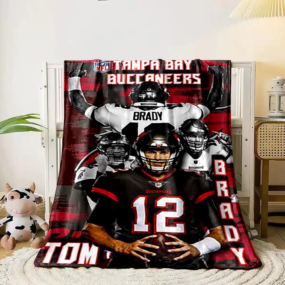 Tom Brady NFL Poster Style Blanket Design Flannel blanket for bedroom, living room, sofa, and nap sofas.
