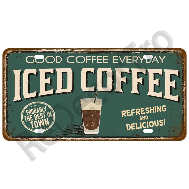 Домашний декор Плакаты Живопись Жестяная пластина Ретро Металлическая вывеска Настенные таблички Водка Кофе Пиво Виски Секс Напиток Вино Жестяная вывеска Табличка