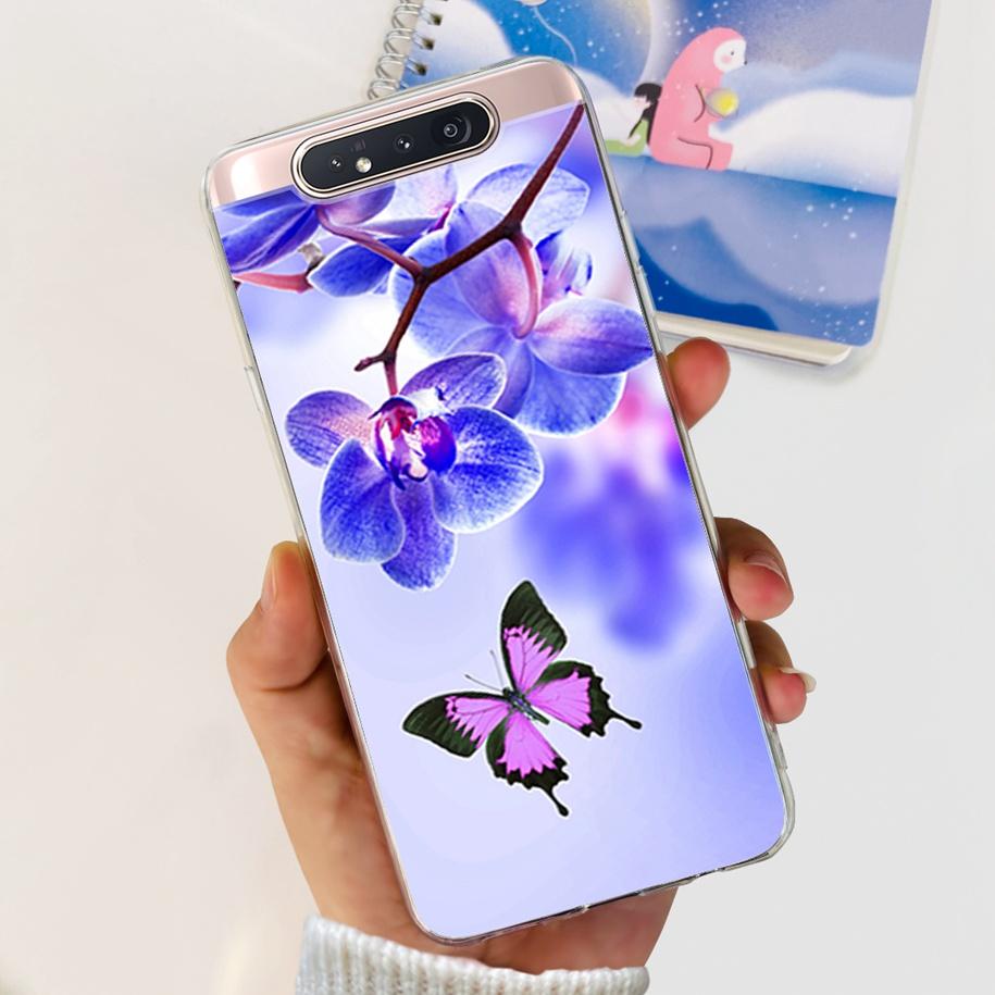 Чехол для Samsung Galaxy A80 Чехол GalaxyA80 A 80 SM-A805F A805 A805F A90 4G Прозрачные Чехлы Модный Мраморный Мягкий ТПУ Задняя Крышка