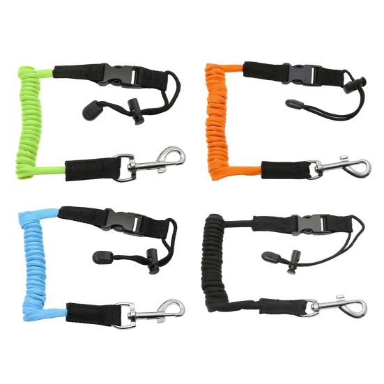 Страховка для весла каяка, прочная, выдвижная, спиральная, ремешок-шнурок, страховочный ремень, веревка от потери, для каякинга, лодочного спорта, каноэ, аксессуары для сапборда