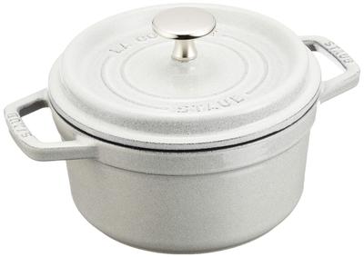 Staub Cocotte Round Campagne Small Hand Enamel Pot IH Совместимый японский продукт с серийным номером La Cocotte Round "Pico 16 см" [Авторизованный номер]