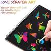 Rainbow Magic Scratch Paper Painting Drawing Board Cartoon Coloring Books  for Kids