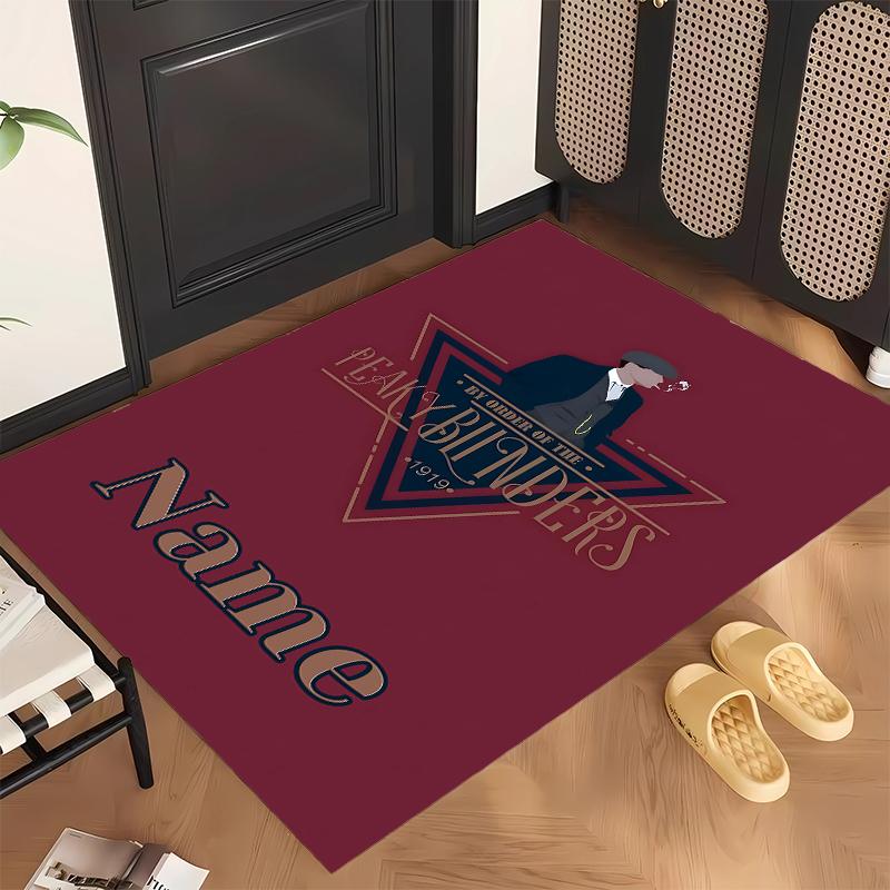Peaky blinderes (1) Personalized name Office Carpet Stylish Decor for Living Room Bedroom Kitchen