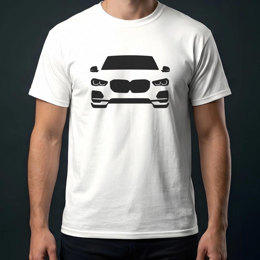 X5 2019-2026 Front View Car Silhouette T-Shirt Unisex Graphic Tee Gift