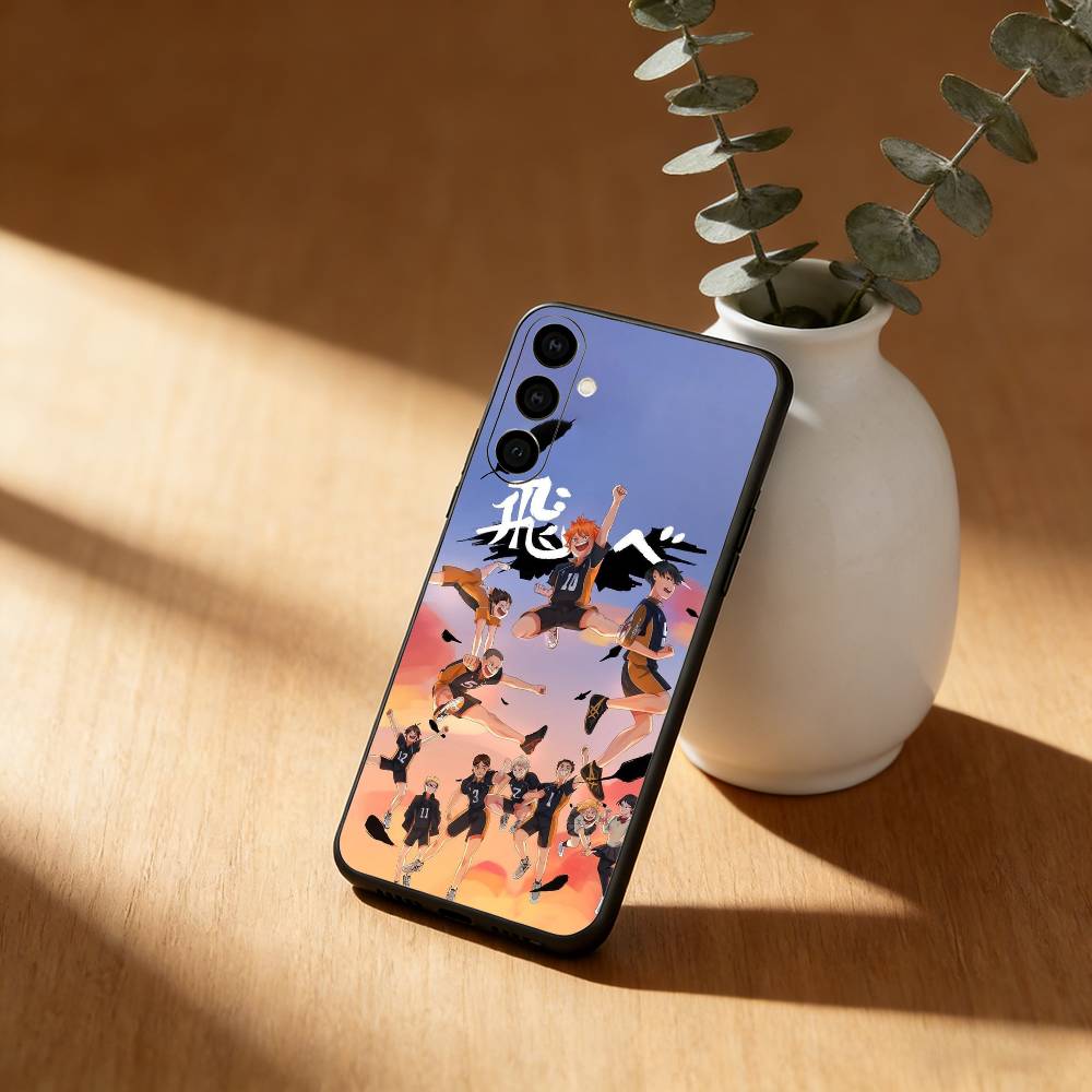 Аниме H-haikyuu обои Чехол для телефона Для Samsung GalaxyA13,21s,22,31,32,52,53,71,72,73,Мягкий черный чехол