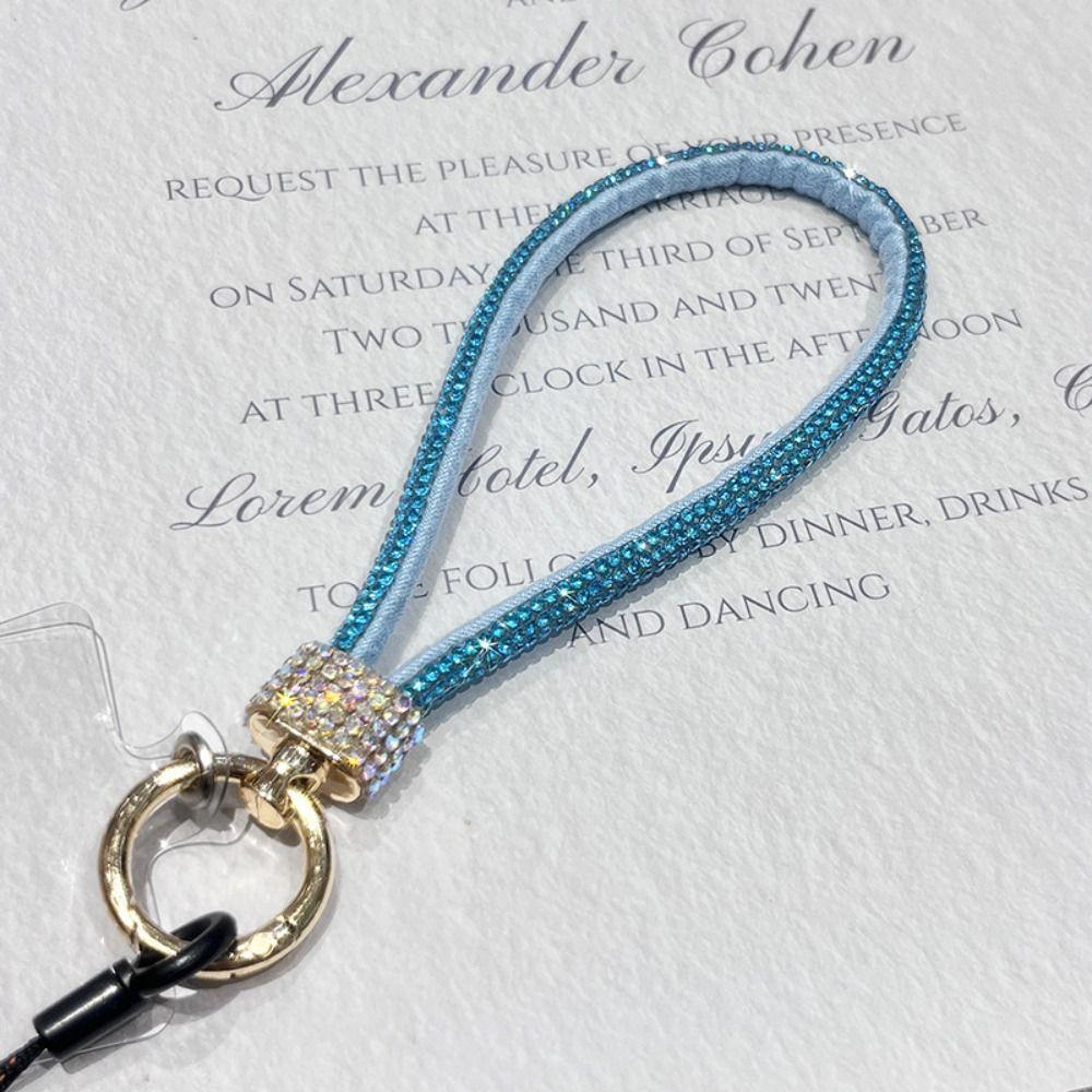 Ручной блестящий шнурок для телефона со стразами, подвесной шнур, цепочка для мобильного телефона, подарок для девочек на Новый год