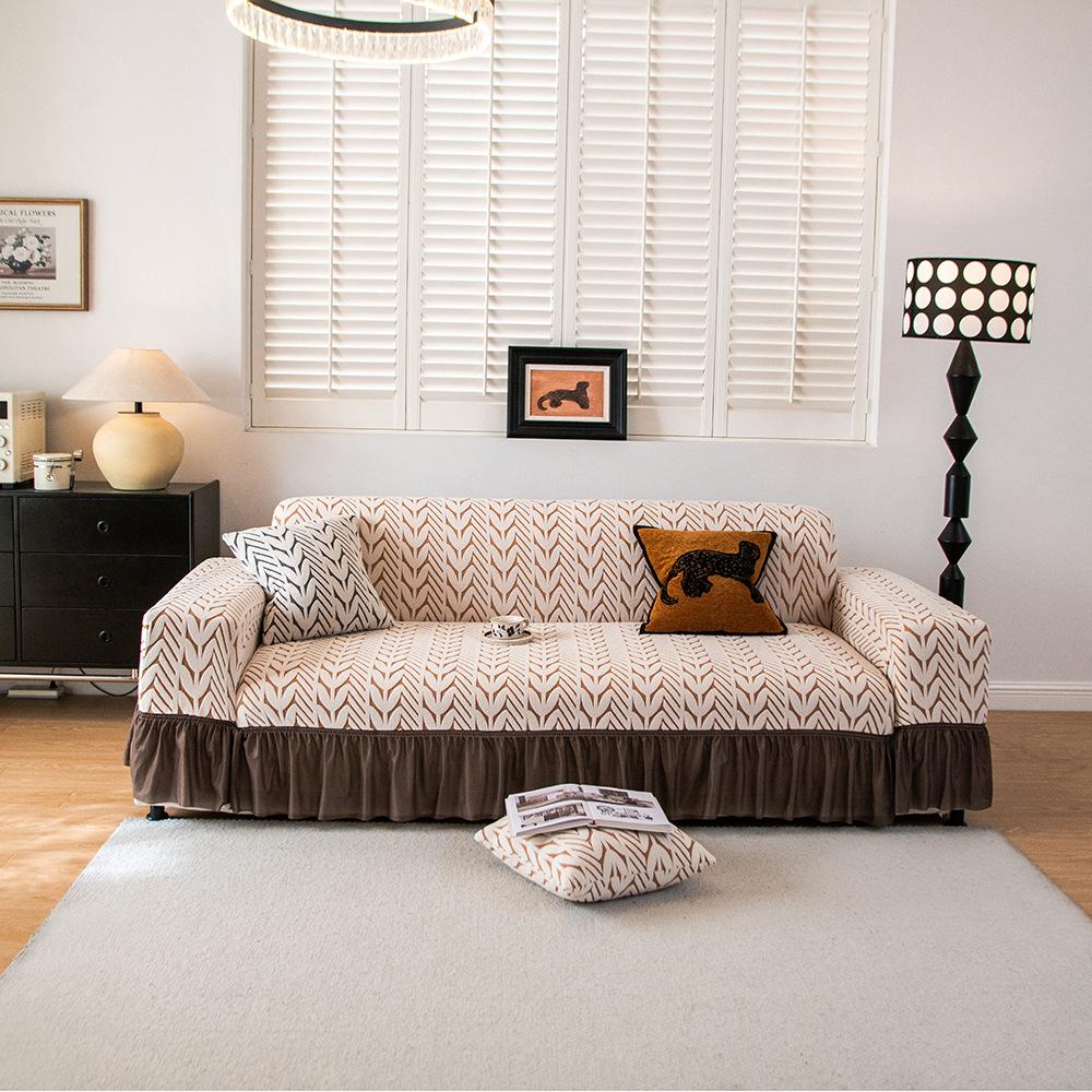 Юбка Защита от царапин кошек Эластичный чехол для дивана Все включено Универсальный чехол Новый Всесезонный Универсальный Чехол для дивана