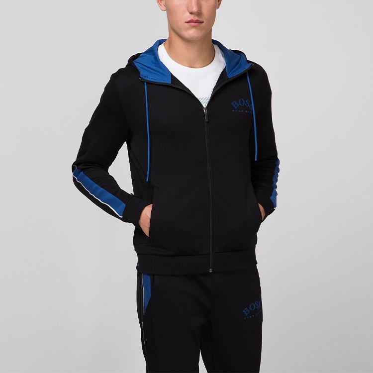 HUGO BOSS Sweatshirts Men's Black Hooded Moderate Regular 50430548-001