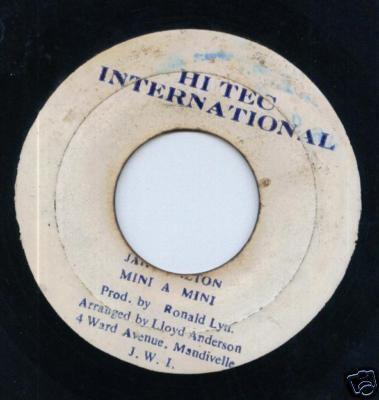 7-дюймовая пластинка JAH WALTON Mini A Mini NONE HiTec Internat 1980 Ямайка Регги Ска Даб Б/у