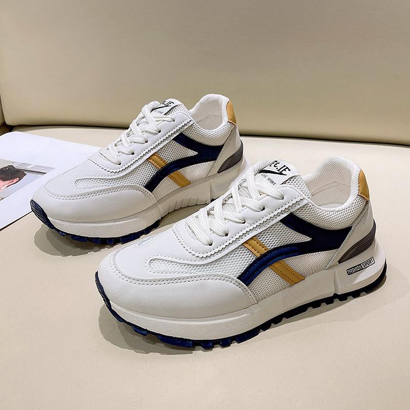 Мода 2024 Лето Новые Женские Модные Сетчатые Повседневные Кроссовки Дышащие Кроссовки на Плоской Подошве с Амортизацией Женская Повседневная Обувь