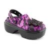 Crocs Snow House Print Shiny Clogs Sandals Women Sandals Black 209687-0C4