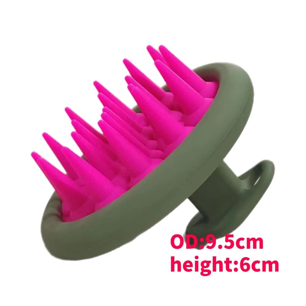 Silicone Shampoo Brush Hair Massager body scrubber Head Scalp Massage Comb Body Massage scrubber Bath Salon Hairdressing Tools