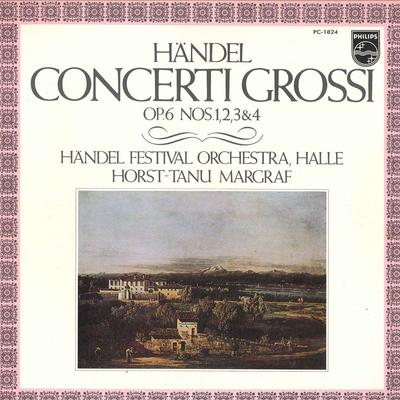 LP Record ХОРСТ ТАНУ МАРГРАФ ДИРИЖЕР, ХАНДЕ - Гендель : Concerti Grossi Op.6 Nos.1 PC1824 PHILIPS 1976 Япония Классика Б/у
