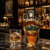 Whiskey Decanter Sasquatch Foot Bottle, Shaped Glass Wine Kitchen Bottle Decorative Liquor for Home Bar Parties High Borosilicate