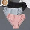 3Pcs/lot Solid Women's Panties Comfort Underwear Skin-friendly Briefs Women Sexy Low-Rise Panty