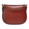 Coach Модная Винтажная Кожаная Сумка-Седло с Застежкой-Защелкой Crossbody Женские сумки Коричневый Красный C0749-B4SAR