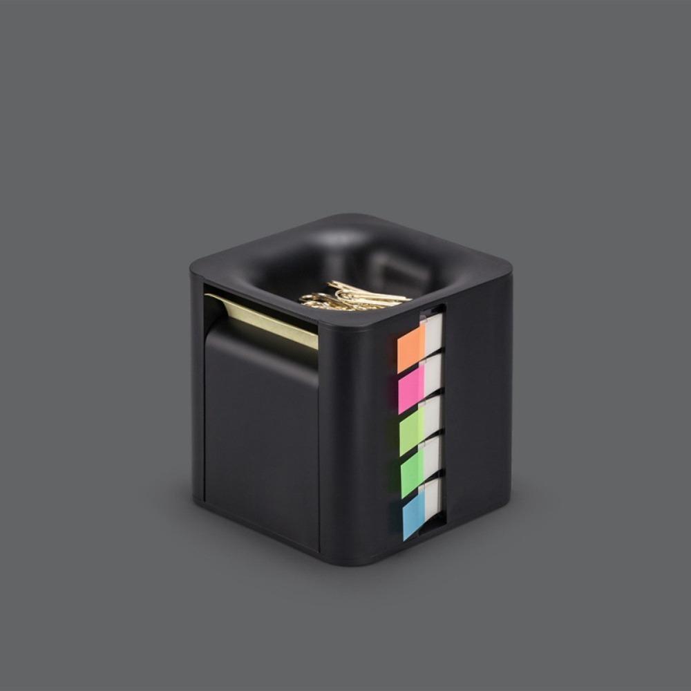 Plastic Desktop Note Holder 5-in-1 Page Marker Case Sticky Note Dispenser Dorm Room