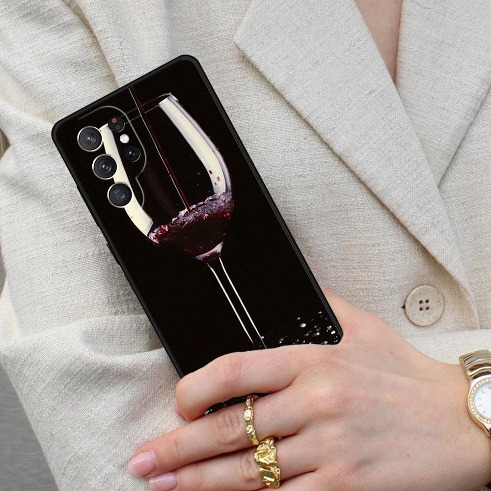 1004 Vintage Wine Pattern Cell Phone Case for Samsung Galaxy S26 Ultra S25 S24 S23 S22 S21 S20 Note10 Cover
