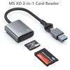2 In 1 USB Type-C/lighing To XD MS Memory Card Reader for Sony Memory Pro Duo FUJIFILM xD-Picture CardReader Adapter for Laptop Xiao Samsung