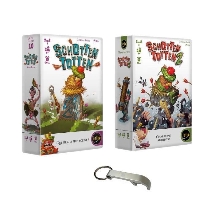 Lot 2 Mini Games Schottent Totten 1 +2 + 1 Décapsuleur Blumie Shop (Schotten Totten 1 + Schotten Totten 2)