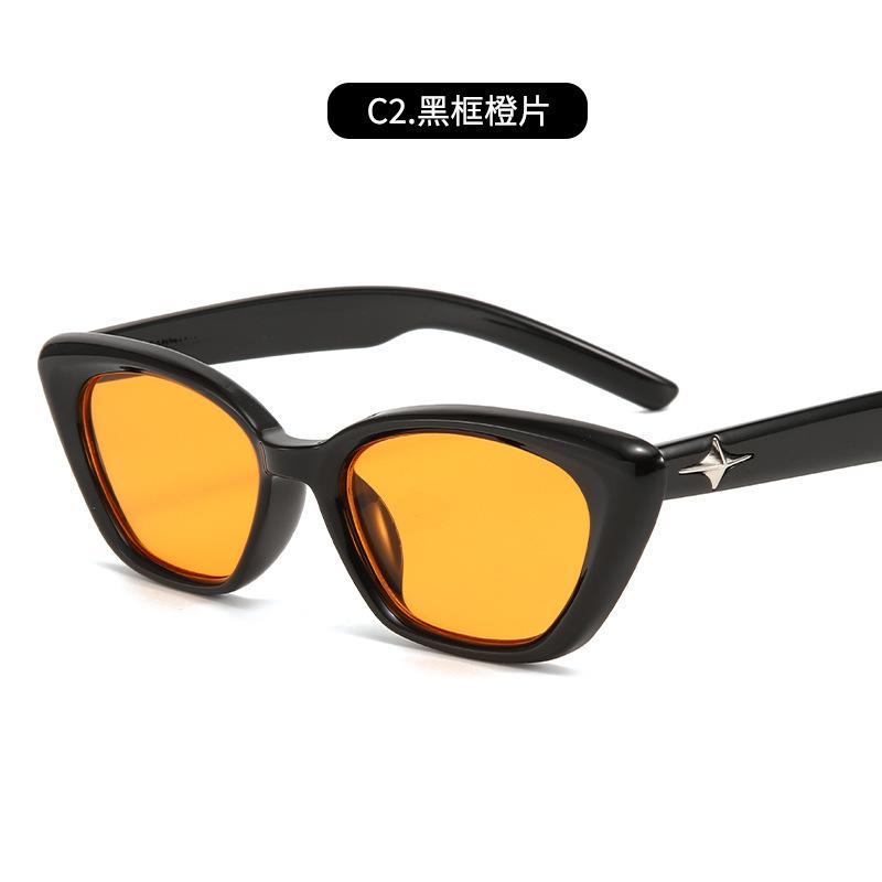 Солнцезащитные очки кошачий глаз для женщин с улучшенным чувством защиты от ультрафиолета, ретро-очки для близорукости с маленьким лицом для мужчин