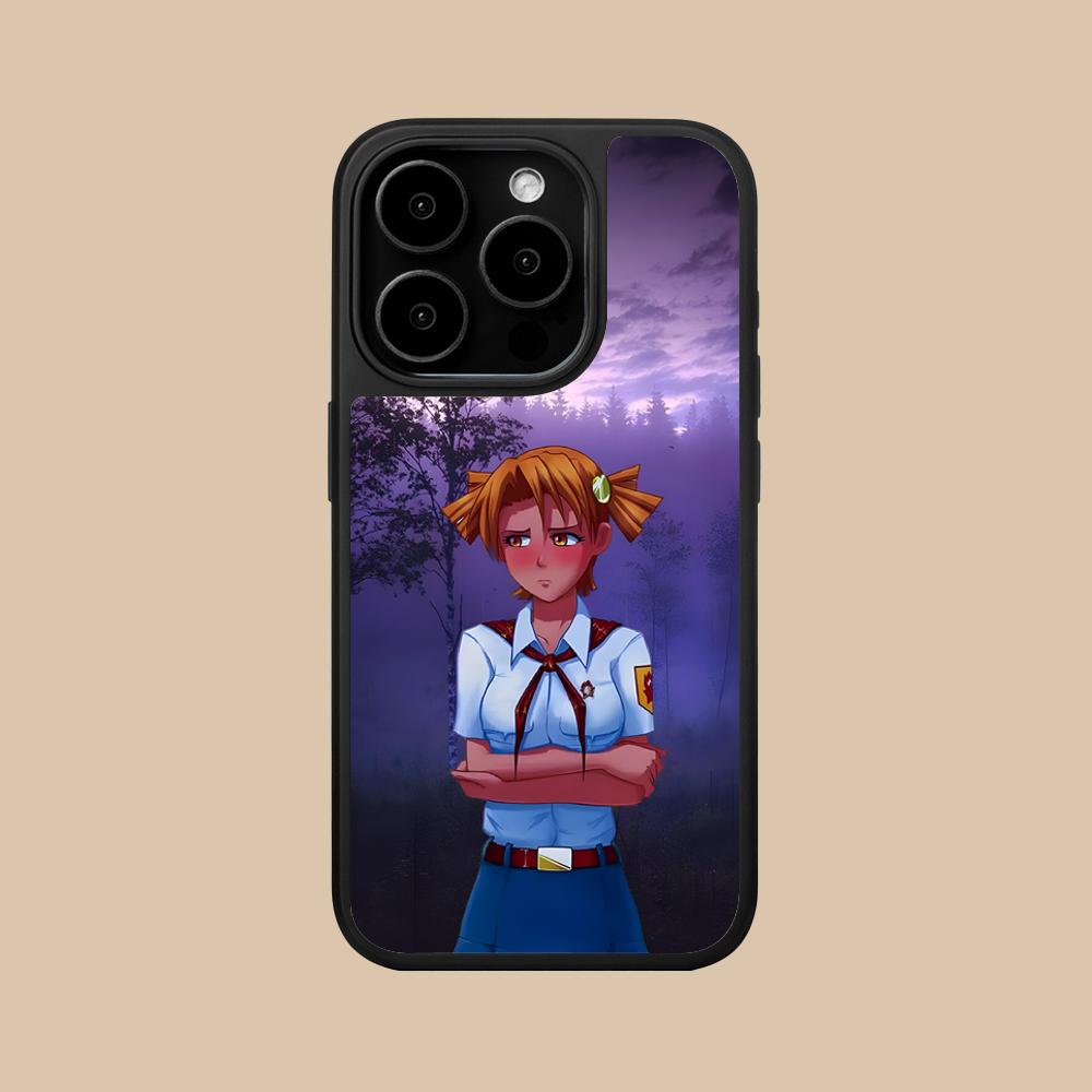 Вечное Лето Алиса Матовая Поверхность Чехол для Мобильного Телефона для iPhone 17 16 15 14 13 12 11 Air Pro Max Plus Цветной Чехол