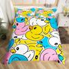 Cute Duck 2/3 Piecebedroom setChildren'sGift Teenagers adulteMicrofibre Double Bed Single Bed Duvet Cover with Zip Room Decor