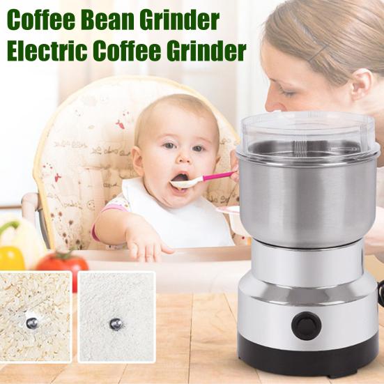 Электрическая кофемолка для зерен Портативная мини-мельница для специй Мельница для приправ Мельница для орехов, семян, зерна Измельчитель для кофе Блендер