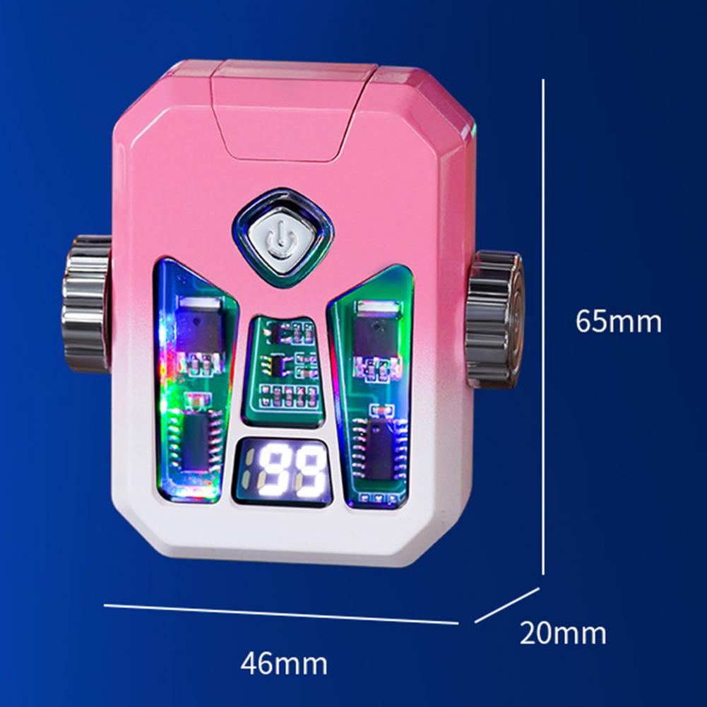 Windproof Igniter Colorful Spinning Toy Compact Rechargeable Arc-pulse Igniter Windproof Electric Flameless Bbq Fidget Toy