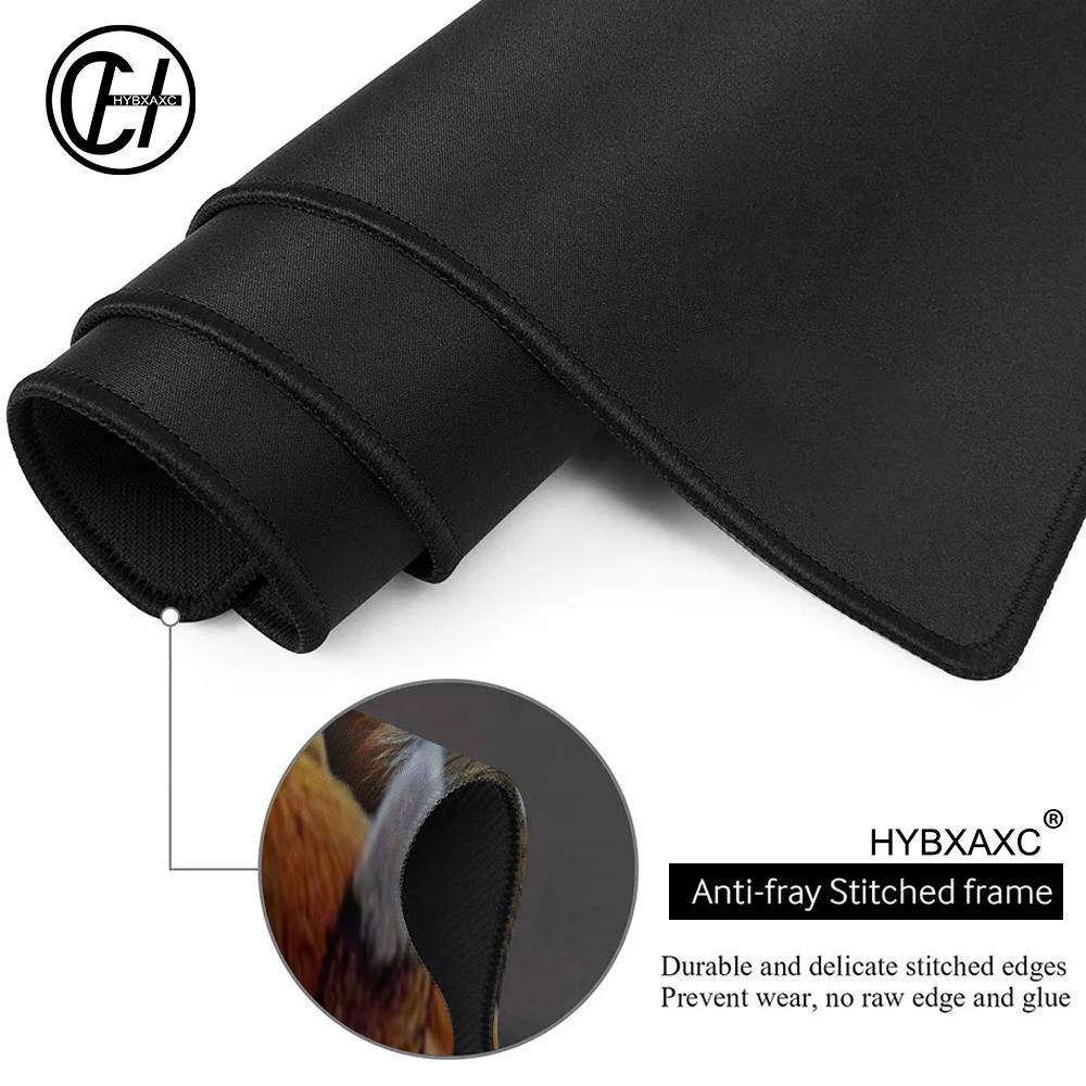 HYBXAXC Flowers fox Mouse Pad Large MousePad XXL PC Gaming Rubber carpet Lock Desk Mat Computer mouse Gamers phone work office