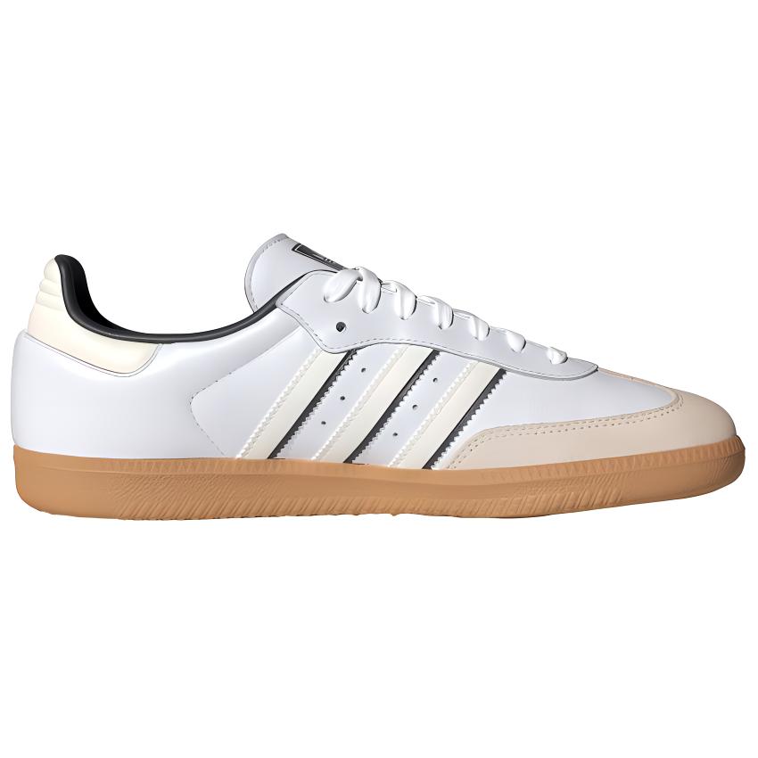 adidas Samba OG Двухцветные полоски - Черные кроссовки унисекс Белые облачно-белые Off-White ID1480
