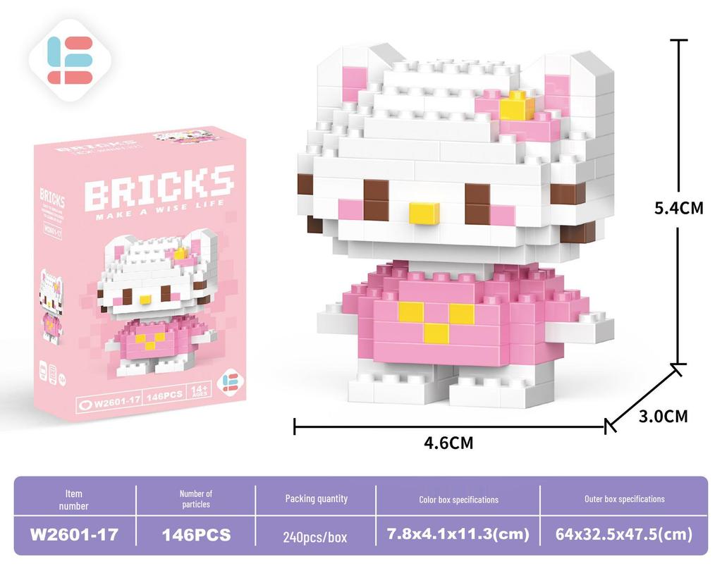 Игрушки-конструкторы из микрочастиц Деда Мороза: 60 видов, Блайнд-бокс, совместимый с Lego