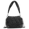 Diesel Сумка-тоут Cotton Tote с алмазным узором Charm-D, съемной ручкой, для ношения через плечо, женская, черная X09597P6330T8013