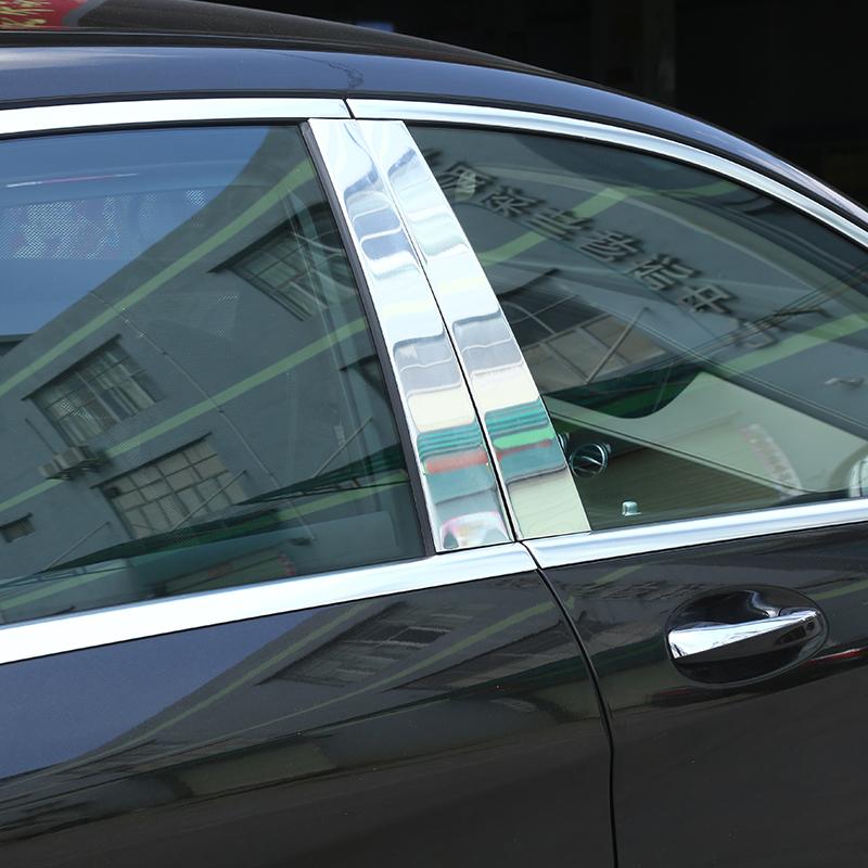 Для Mercedes Benz W221 S-Class S300L S350L S400L S500L S600L 2008-2013 автомобильные аксессуары, накладка на окно, алюминий