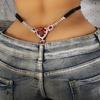Sexy Rhinestone Thong for Women Mini G-string Bikini Thong Low