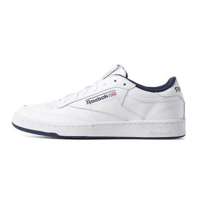 Белые темно-синие кроссовки унисекс Club C 85 AR0457